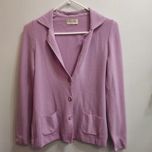 Falconeri Made In Italy Knit Cardigan In Lilac Size Small
